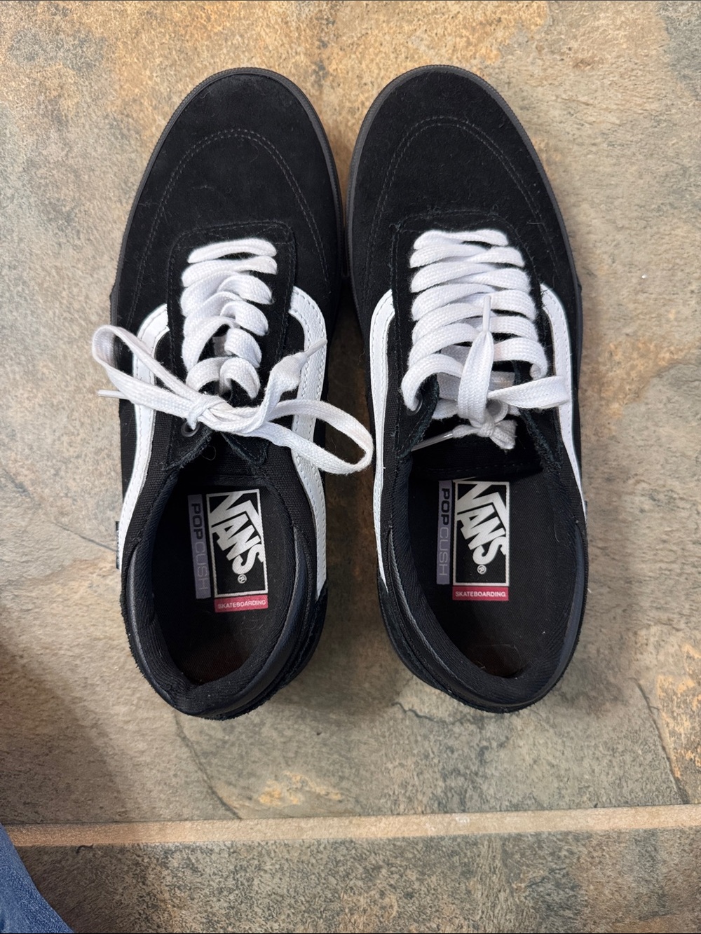 Vans Black and White Old Skool Men's Skate Sneakers